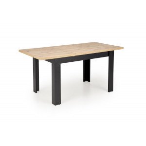 CORTANO bővíthető étkezőasztal 120–160 cm – Artisan tölgy / fekete Bővíthető étkezőasztalok