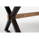 VERDANO bővíthető étkezőasztal 200–350 cm – dió / fekete