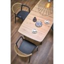 VESTORA bővíthető étkezőasztal 130–170 cm – Artisan tölgy / fekete