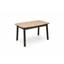 VESTORA bővíthető étkezőasztal 130–170 cm – Artisan tölgy / fekete