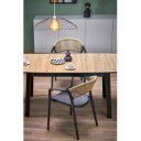 VESTORA bővíthető étkezőasztal 130–170 cm – Artisan tölgy / fekete