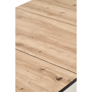 VESTORA bővíthető étkezőasztal 130–170 cm – Artisan tölgy / fekete
