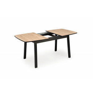 VESTORA bővíthető étkezőasztal 130–170 cm – Artisan tölgy / fekete