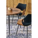 RONTERA kerek étkezőasztal 105 cm – dió / fekete