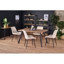 TORVEN bővíthető étkezőasztal 140–180 cm – tölgy / fekete
