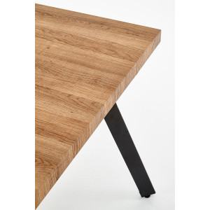 TORVEN bővíthető étkezőasztal 160–220 cm – tölgy / fekete