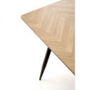 LARENO étkezőasztal 120 cm – tölgy / fekete