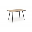 LARENO étkezőasztal 120 cm – tölgy / fekete