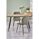 LARENO étkezőasztal 120 cm – tölgy / fekete