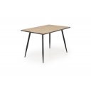 LARENO étkezőasztal 120 cm – tölgy / fekete