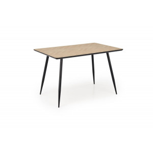 LARENO étkezőasztal 120 cm – tölgy / fekete