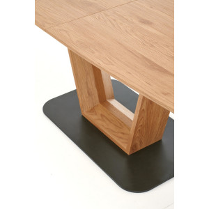 NORVESO bővíthető étkezőasztal 160–220 cm – tölgy / fekete