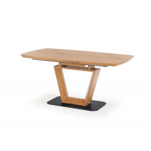 NORVESO bővíthető étkezőasztal 160–220 cm – tölgy / fekete