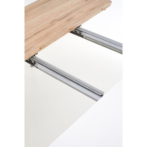 ALVERO bővíthető étkezőasztal 160–200 cm – fehér / San Remo tölgy