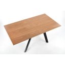 MERIDAN bővíthető étkezőasztal 160–200 cm – tölgy / fekete