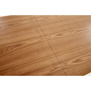 MERIDAN bővíthető étkezőasztal 160–200 cm – tölgy / fekete