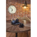 BRANSTON kerek étkezőasztal 100 cm – dió / fekete