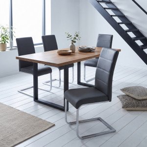 NOVAIR modern étkezőszék - fekete HALMAR
