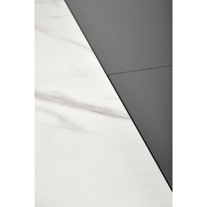 PORTOFINO bővíthető étkezőasztal 160–220 cm – fehér márvány / szürke