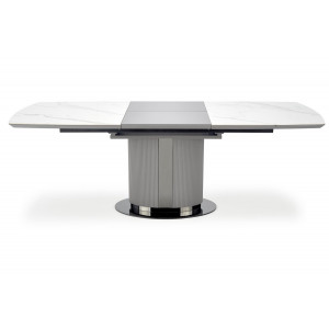 PORTOFINO bővíthető étkezőasztal 160–220 cm – fehér márvány / szürke