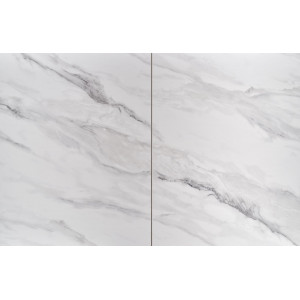 PORTOFINO bővíthető étkezőasztal 160–220 cm – fehér márvány / szürke