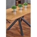 LEVANTE bővíthető étkezőasztal 160–200 cm – natúr tölgy / fekete
