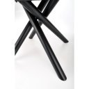 LEVANTE bővíthető étkezőasztal 160–200 cm – natúr tölgy / fekete