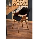 MONTELLA bővíthető étkezőasztal 150–210 cm – natúr tölgy / fekete