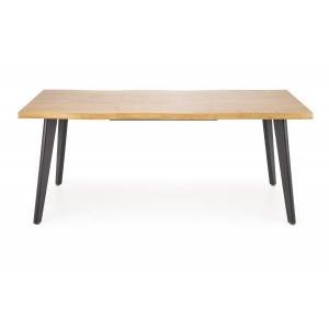 BELLARIVA bővíthető étkezőasztal 150–210 cm – natúr tölgy / fekete