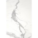 VALENZO bővíthető étkezőasztal 160–220 cm – fehér márvány / fekete