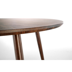BELLANZA kerek étkezőasztal 110 cm – dió / arany