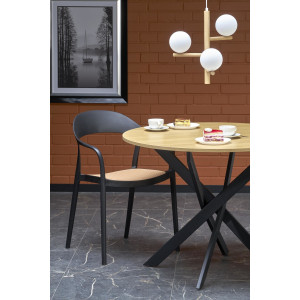 SOLENA kerek étkezőasztal 100 cm – tölgy