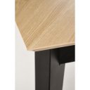 VERIDAN bővíthető étkezőasztal 160–240 cm – természetes tölgy / fekete