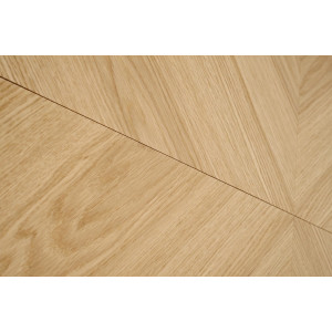 VERIDAN bővíthető étkezőasztal 160–240 cm – természetes tölgy / fekete