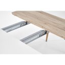 ALVERO bővíthető étkezőasztal 120–200 cm – San Remo tölgy / fehér