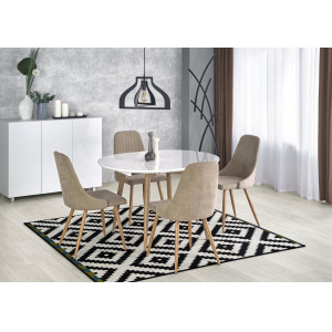 ALVERO bővíthető étkezőasztal 120–200 cm – San Remo tölgy / fehér
