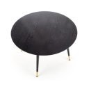 NOVENTO kerek étkezőasztal 120 cm – fekete / arany