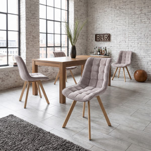LORVEN WOOD modern étkezőszék - szürke HALMAR