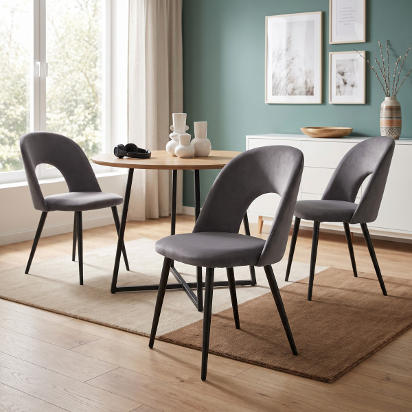 CORTINA modern étkezőszék - szürke
