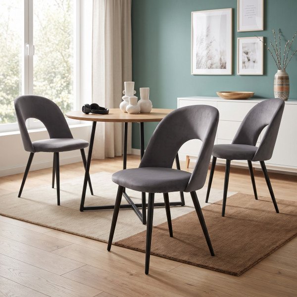 CORTINA modern étkezőszék - szürke