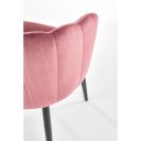 CAMELLIA modern karfás étkezőszék - rózsaszín