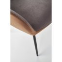 MAGNOLIA modern karfás étkezőszék - szürke/barna