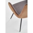 MAGNOLIA modern karfás étkezőszék - szürke/barna