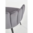 DAHLIA modern karfás étkezőszék - szürke