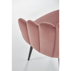 DAHLIA modern karfás étkezőszék - rózsaszín