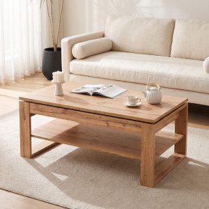 LUMEN dohányzóasztal -  tölgy - 114cm HALMAR
