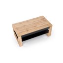 LUMEN dohányzóasztal  tölgy / fekete - 114cm