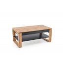 LUMEN dohányzóasztal  tölgy / fekete - 114cm