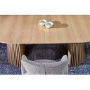 AURENTO kerek bővíthető étkezőasztal 120–210 cm – természetes tölgy