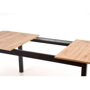 LORIVO bővíthető étkezőasztal 160–228 cm – Artisan tölgy / fekete